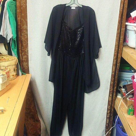 Beautiful vintage bodysuit with shear scarf wrap. - Picture 1 of 9